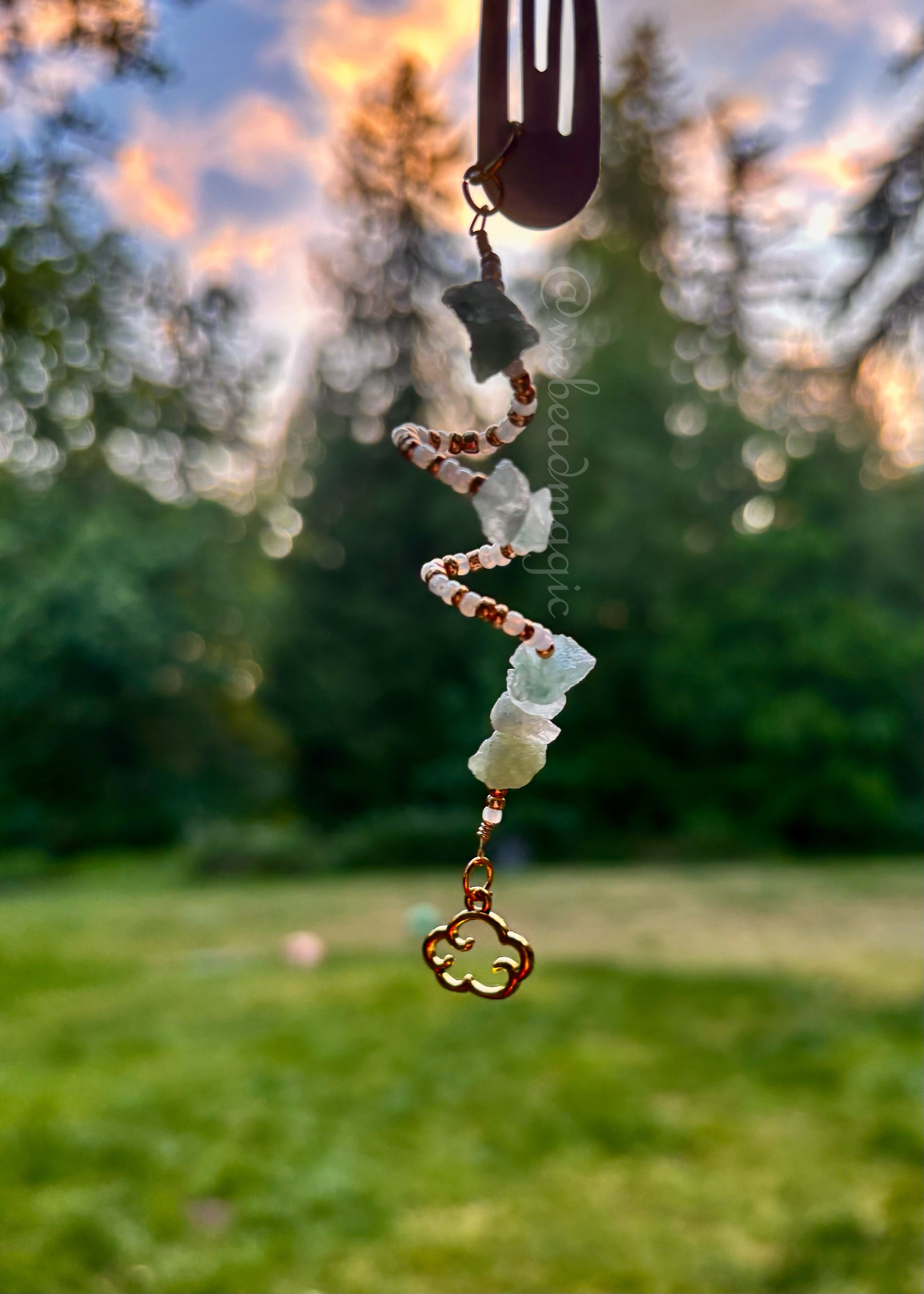 Apatite hair beret charm