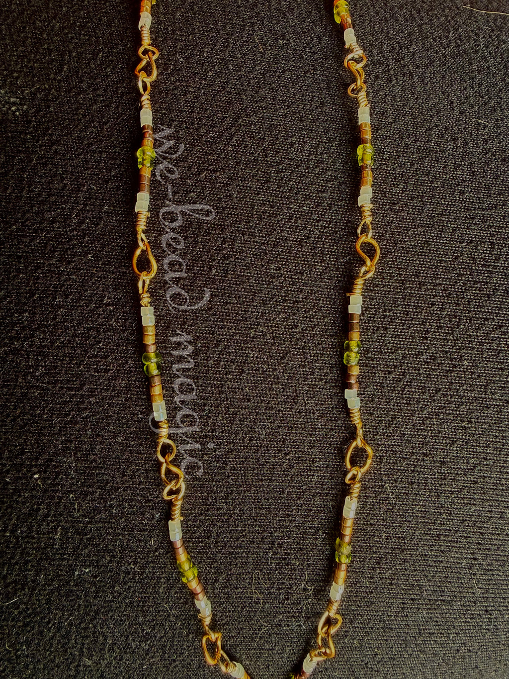 Zoisite and Tigers eye necklace