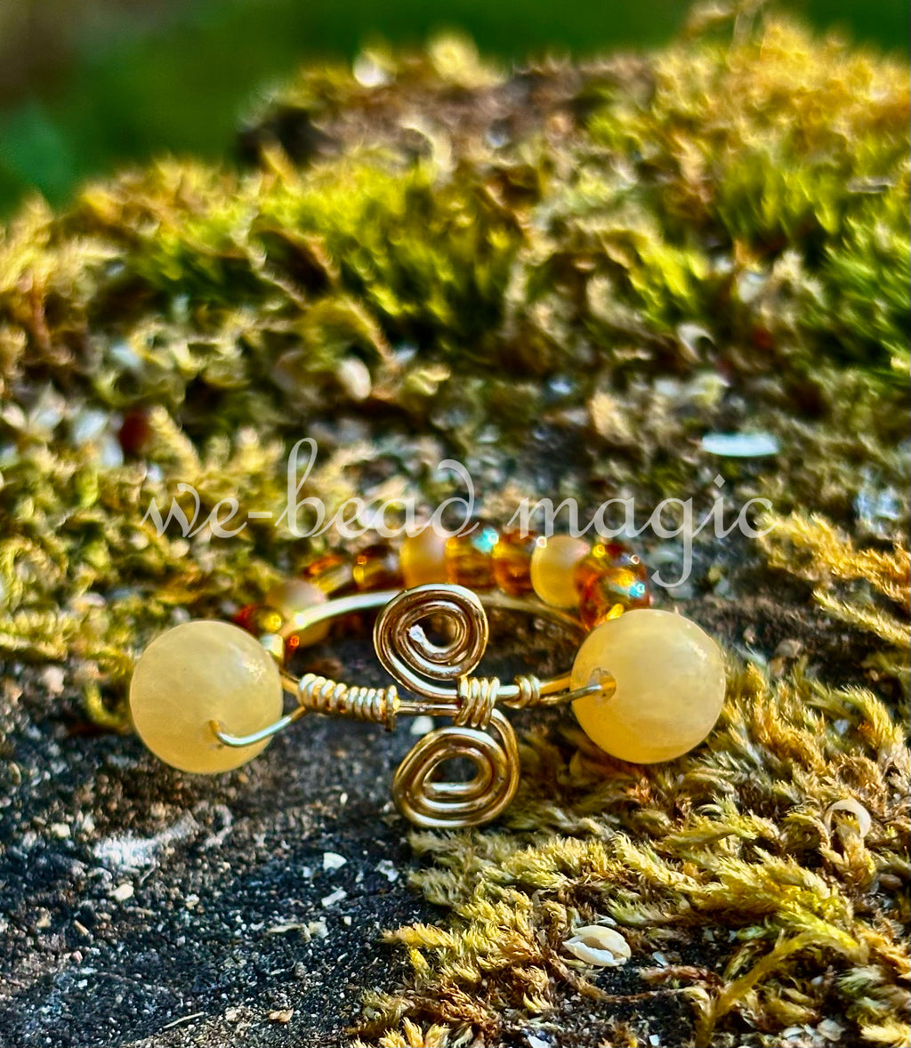 yellow aragonite set
