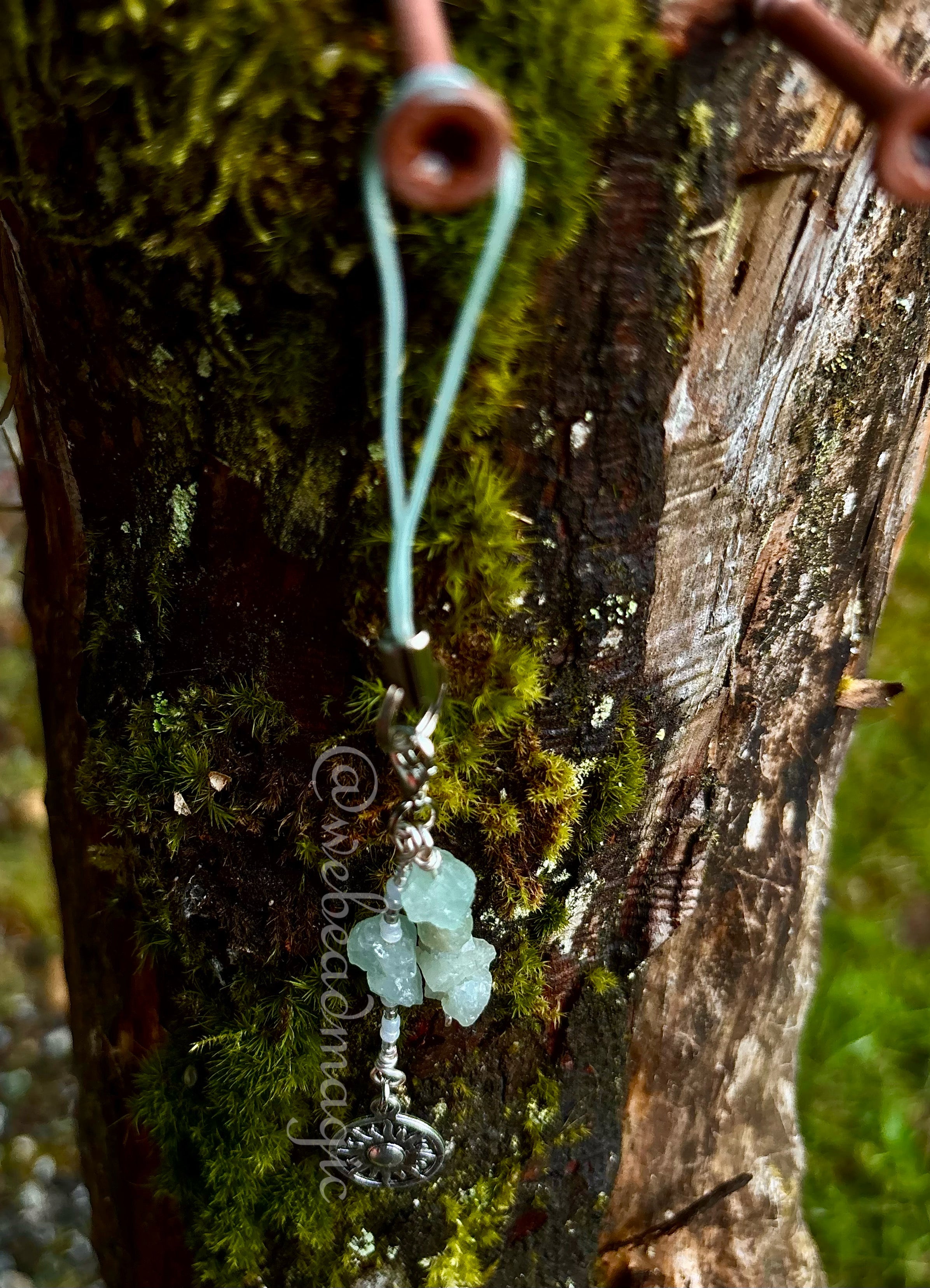 Lyssa's Apatite phone charm