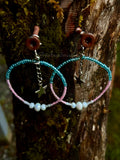 Trans pride earrings