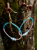 Trans pride earrings
