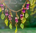 Amethyst grape charm bracelet