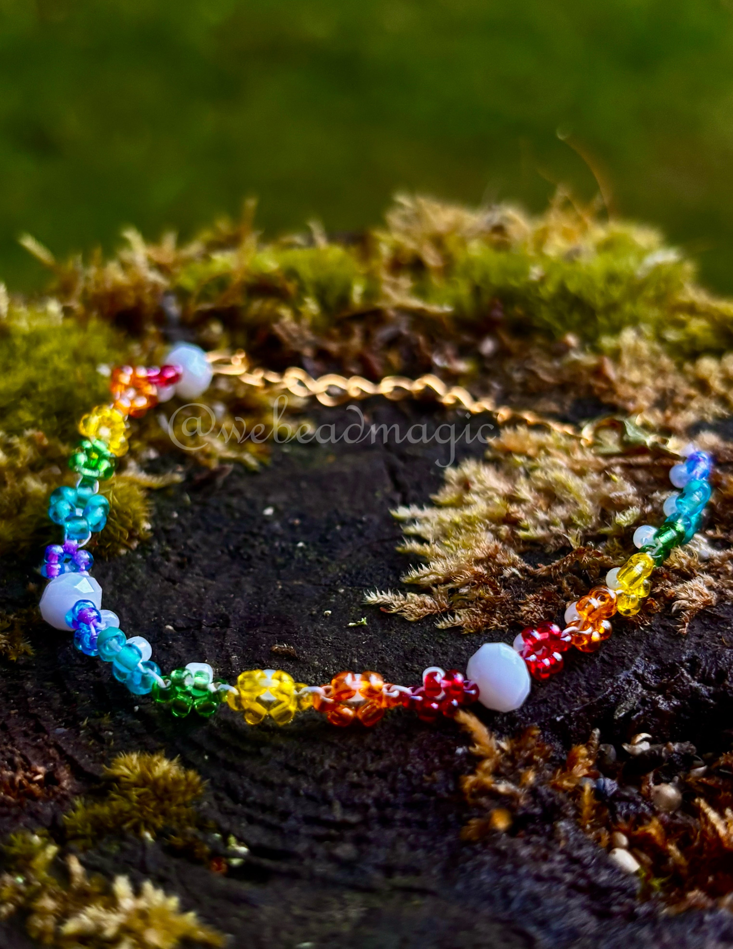 pride flower power bracelet